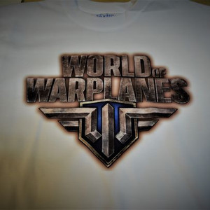 Печать на футболке "World of Warplanes"