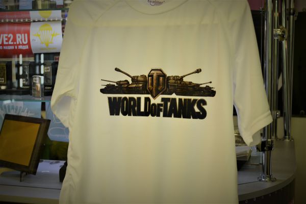 Печать на футболке "World of Tanks"