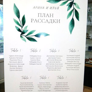 План рассадки